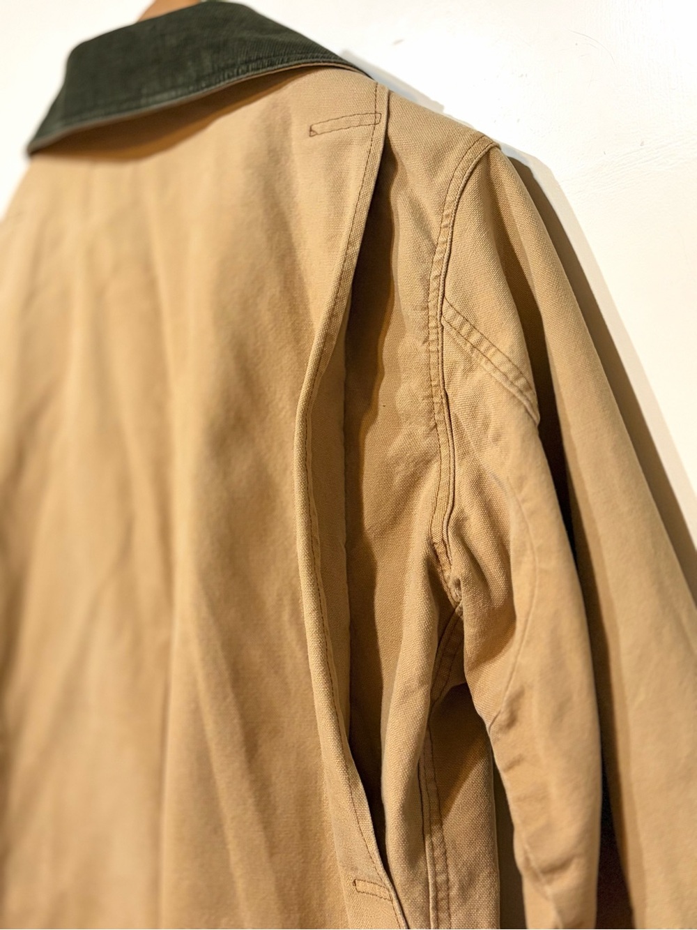 Vintage L.L. Bean Original Field Coat / Barn Jacket with Plaid Flannel Lining - Picture 5 of 14